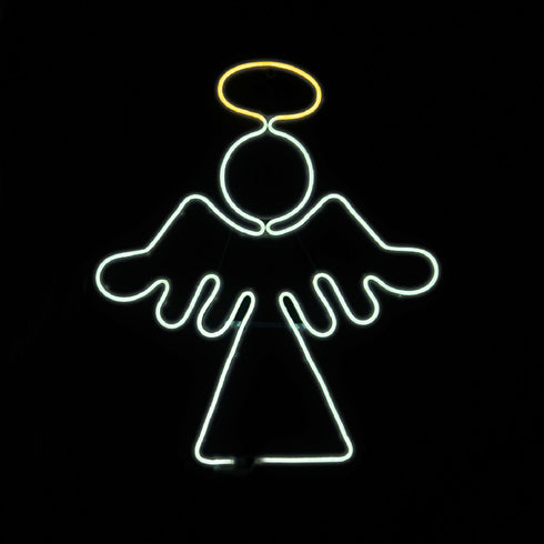 ANGEL 350 DOUBLE NEON LED ΦΩΤ. 3m ΘΕΡΜΟ & ΨΥΧΡΟ ΣΤΑΘΕΡΟ IP65 560*640mm 1.5m ΚΑΛ. X083501123