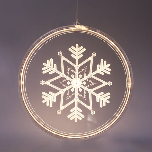 "3D ACRYLIC SNOWFLAKE", 36 WW LED ΣΤΑΘ. IP20 21X21.6CM, USB ΚΑΛ. ΤΡΟΦΟΔ. X083612510