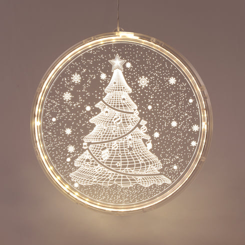 "3D ACRYLIC CHRISTMAS TREE", 36 WW LED ΣΤΑΘ. IP20 21X21.6CM, USB ΚΑΛ. ΤΡΟΦΟΔ. X08361259