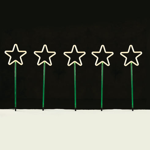 "5 GARDEN STARS", 400 WW LED 8 ΛΕΙΤΟΥΡΓ., ΑΝΤΑΠ. (31VDC) IP44 400X66CM (1m ΑΠΟΣΤ.), 5m. ΚΑΛ. ΤΡΟΦ X084001125