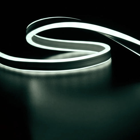 100LED/M LIGHT TUBE NEON COOL WHITE STATIC DOUBLE SIDE 50m IP44 1.5m CABLE+3 SETS OF PLUG-CONNECTORS&TAPES