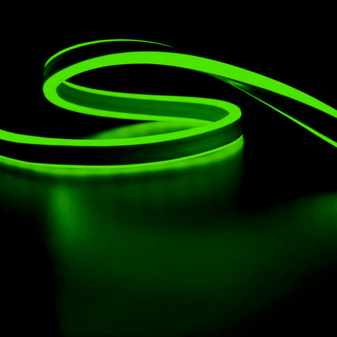 100LED/M LIGHT TUBE NEON GREEN STATE DOUBLE SIDE 50m IP44 1.5m CABLE+3 SETS OF PLUG-CONNECTORS&TAPS