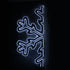 "HALF SNOWFLAKE", 684 LED ΕΠΙΣΤΗΛΟ ΣΧΕΔ. 19m ΜΟΝΟΚ. ΦΩΤΟΣ., CW ΣΤΑΘ., IP44, 100x240CM, 1.5m ΤΡΟΦ. X0868422111