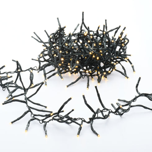 700 CLUSTER LED ΛΑΜΠ. ΣΕΙΡΑ (ANA 5cm), WW, ΑΝΤΑΠΤ.(31VDC)& 8 ΠΡΟΓΡΑΜ.,IP44, 11.5m, ΠΡΑΣΙΝΟ ΚΑΛ. X087001122