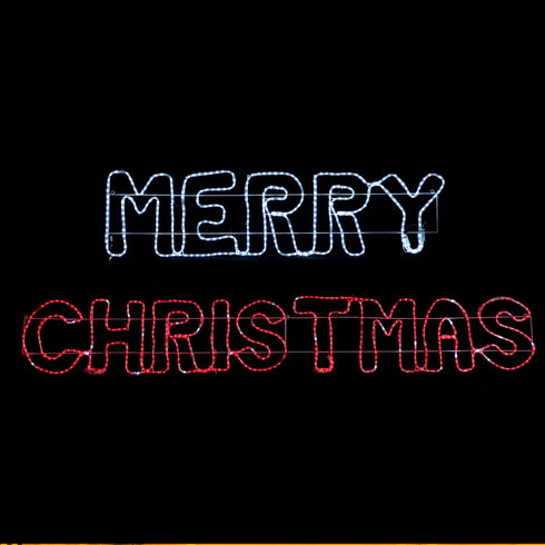 MERRY CHRISTMAS 936 LED 26m ΜΟΝΟΚ. ΦΩΤ ΛΕΥΚΟ & KOKKINO FLASH IP65 160*40,5cm 1237*40,5cm 1,5m ΚΑΛ. X0893632219