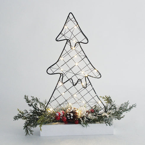 "TREE TABLE LIGHTS" 30 MINI LED WW Λ/ΚΙΑ ΜΠ/ΡΙΕΣ (3AA) IP20 25x5x40CM X09301101