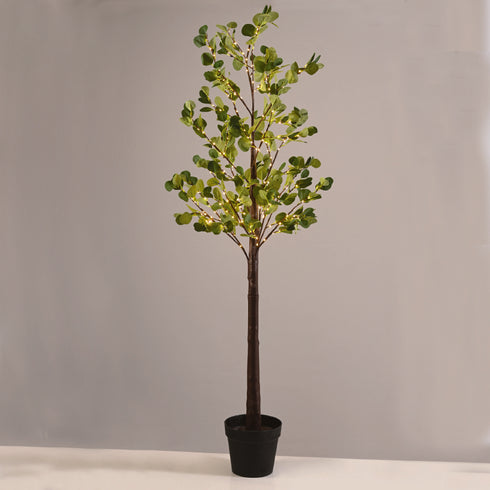 EUCALYPTUS LEAF TREE 240 WW LED ΛΑΜΠ. ΑΝΤΑΠΤ:4,5V IP44 ΥΨΟΣ 180cm ΓΛΑΣΤΡΑ 5m ΚΑΛ ^ X102401449
