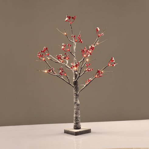 "SNOW RED BERRY TREE" 24 WW LED ΛΑΜΠΑΚ.ΑΝΤΑΠΤ.(24VDC) IP44 10X10X60CM 3M KΑΦΕ ΚΑΛ. ΤΡΟΦ. X1024143