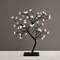 "TREE WITH FLOWERS OF SILICONE" 36LED ΛΑΜΠΑΚ ΜΕ ΑΝΤΑΠΤΟΡΑ(24V DC)ΨΥΧΡΟ ΛΕΥΚΟ IP20 45cm 3m ΜΑΥΡΟ X1036241