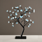 "TREE WITH FLOWERS OF SILICONE" 36LED ΛΑΜΠΑΚ ΜΕ ΑΝΤΑΠΤΟΡΑ(24V DC)ΜΠΛΕ IP20 45cm 3m ΜΑΥΡΟ ΚΑΛΩΔΙΟ X1036641