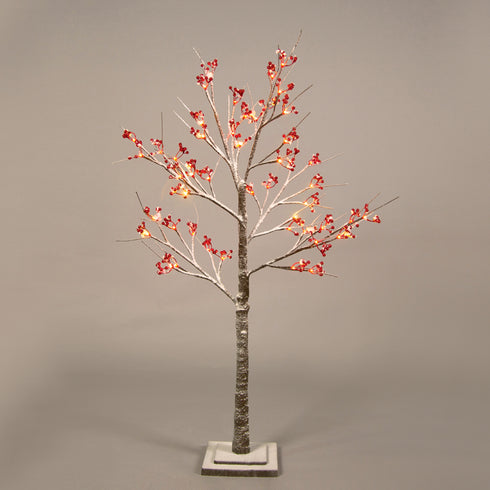 "SNOW RED BERRY TREE" 48 WW LED ΛΑΜΠΑΚ.ΑΝΤΑΠΤ.(24VDC) IP44 20X20X120CM 3M KΑΦΕ ΚΑΛ. ΤΡΟΦ. X1048143