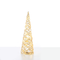 "WHITE & GOLD CONE TREE" 20 MINI WW LED ΛΑΜΠ. ΜΠΑΤ. 3ΧΑΑ,IP20 Φ13X40CM X11201117