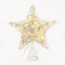 "WHITE & SILVER CONVEX STAR" 20 MINI WW LED ΛΑΜΠ. ΜΠΑΤ. 3ΧΑΑ,IP20 23x5x20cm X11201125