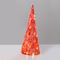 "RED TINSEL CONE TREE" 20 MINI WW LED ΛΑΜΠ. ΜΠΑΤ. 3ΧΑΑ,IP20 Φ18.5X50cm X112011331