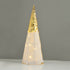 "CHAMPAGNE GOLD & WHITE SEQUIN CONE TREE" 20 WW LED ΛΑΜΠ. ΜΠΑΤ. 3ΧΑΑ,IP20 Φ18.5Χ50CM X1120118