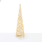 "WHITE & GOLD CONE TREE" 30 MINI WW LED ΛΑΜΠ. ΜΠΑΤ. 3ΧΑΑ,IP20 Φ17X60CM X11301117