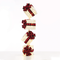 "WHITE VERTICAL GIFT BOX, RED&BLACK BOW" 50 WW MINI LED ΛΑΜΠ. ΜΠΑΤ. 3ΑΑ IP20 4X19CM, H85CM X1150116