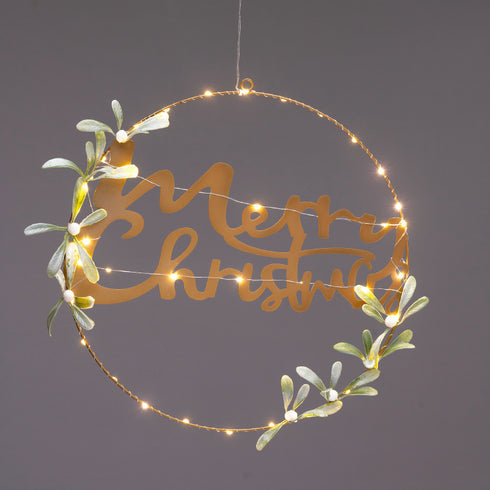 CIRCLE MERRY CHRISTMAS ΚΡΕΜΑΣΤ ΔΙΑΚΟΣΜΗΤΙΚ 40LED ΛΑΜΠ ΘΕΡΜ ΣΤΑΘ ΜΠΑΤ 2ΧΑΑ(ΔΕΝ ΣΥΜΠ) IP20 ΔΙΑΜ:40cm X13401125