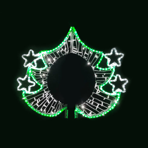 CHRISTMAS TREE POLE HEAD 378LED ΣΧΕΔ 4m ΜΟΝΟΚ 3,2m ΛΑΜΠ ΣΕΙΡ ΘΕΡΜ&ΠΡΑΣΙΝ ΣΤΑΘ IP65 85x93cm 1,5m ΚΑΛ X1737825114