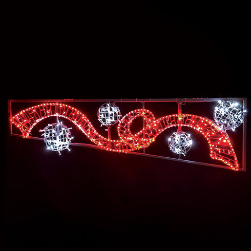 RIBBON BALLS ΑΡΙΣΤΕΡΟ 512LED ΣΧΕΔ 6m ΜΟΝΟΚ 16m ΛΑΜΠ ΣΕΙΡ KOKK&ΨΥΧΡ ΛΕΥΚ ΣΤΑΘ IP65 200x60 cm 1,5m ΚΑΛ X1751224116L
