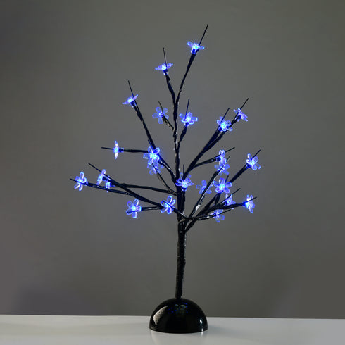 "TABLE TREE" 25 LED ΣΧΕΔΙΟ ΛΑΜΠΑΚ ΜΕ ΜΠΑΤΑΡΙΑ 3xAA ΜΠΛΕ IP20 10x10x45cm XCHERRYLEDBL45