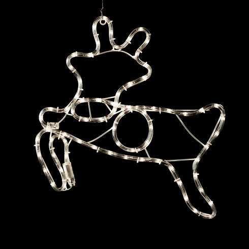 "REINDEER" 72 LED ΣΧΕΔΙΟ 3m ΜΟΝΟΚΑΝΑΛ ΦΩΤΟΣΩΛ ΨΥΧΡΟ ΛΕΥΚΟ IP44 47x49cm 1.5m ΚΑΛΩΔ XDEERLEDW49