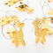 "METAL GOLD STRING LIGHTS" ΤΑΡΑΝΔΟΣ 10 LED ΛΑΜΠΑΚ ΣΕΙΡΑ ΜΠΑΤΑΡ(2xΑΑ) ΘΕΡΜΟ ΛΕΥΚΟ IP20 135+30cm ΔΙΑΦΑ XE10WW2A
