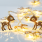 "METAL CHRISTMAS MOTIFS" ΕΛΑΦΙ 10 LED ΛΑΜΠΑΚ ΣΕΙΡΑ ΜΠΑΤ(3xAA) WW IP20 135+30cm ΔΙΑΦΑΝ XMDEER102A