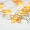 "METAL STARS" 10 LED ΛΑΜΠΑΚ ΣΕΙΡΑ ΜΠΑΤΑΡ.(3xAA) & ΧΡΟΝΟΔΙΑΚ (6ΟΝ/18OFF) ΘΕΡΜΟ ΛΕΥΚΟ ΧΡΥΣΟ ΜΕΤΑΛ XMGSTAR10WW2AT