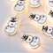 "METAL CHRISTMAS MOTIFS" ΧΙΟΝΑΝΘΡΩΠΟΣ 10LED ΛΑΜΠΑΚ ΣΕΙΡΑ ΜΠΑΤ(3xAA) WW IP20 135+30cm Δ XMSNMAN102A