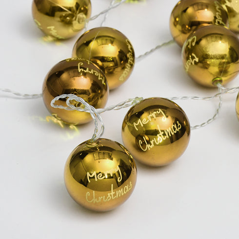 "PLASTIC BALLS" 10 LED ΛΑΜΠΑΚ ΣΕΙΡΑ ΜΠΑΤΑΡ.(3xAA) ΘΕΡΜΟ ΛΕΥΚΟ,ΧΡΥΣΟ ΠΛΑΣΤΙΚΟ IP20 135+30cm ΔΙΑΦΑΝ XPGBALL10WW2A