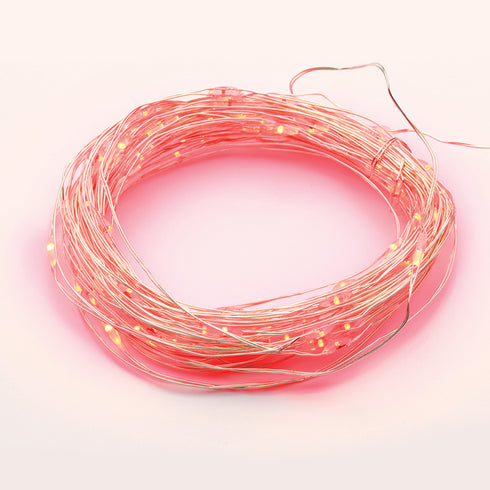 100 LED ΛΑΜΠΑΚ ΣΕΙΡΑ ΚΟΚΚΙΝΟ ΑΣΗΜΙ ΚΑΛΩΔ ΧΑΛΚΟΥ ΑΝΤΑΠΤΟΡ(3VDC) & 8 ΠΡΟΓΡΑΜ IP44 10m+3m 1.8W XSW100RAF44