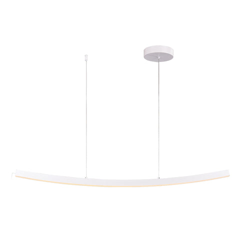 ^PENDANT F/S LED 20W 3000K 1400LM NAAVA WHITE ALUMINUM IP20 102X15X110CM