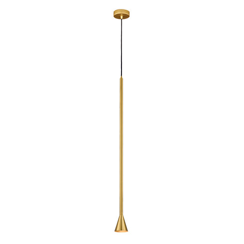 ^PENDANT F/S 1XGU10 CLOUZOT GOLD MET/CO IP20 D7,5XD10XH190CM