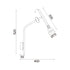 ^WALL F/S 1XGU10 CLOUZOT BLACK MET/CO IP20 40X52X8CM