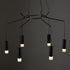 ΚΡΕΜΑΣΤΟ Φ/Σ 6ΧG9 ΜΑΥΡΟ ΑΛΟΥΜΙΝΙΟ 6x D3,6XH13CM ΚΑΛΩΔΙΟ 1,3M TERES YL23P6BK