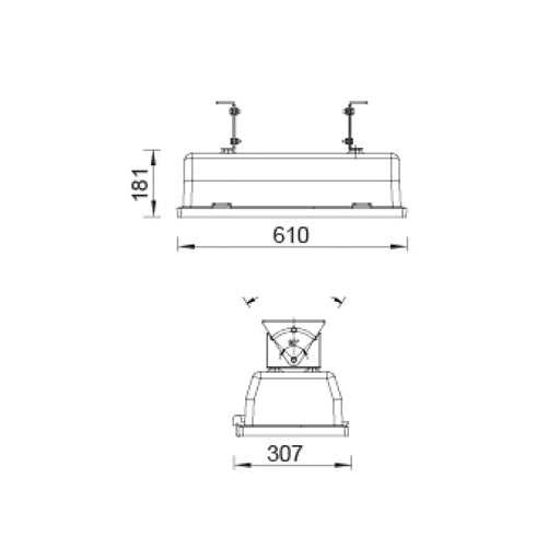 EMPTY TUNNEL LIGHT E40 IP65