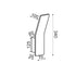 WALL LIGHT LED 6W 3000K ALUMINUM GRAY 33.5X7X10CM ZEN