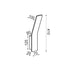 WALL LIGHT LED 9W 3000K ALUMINUM WHITE 40X7X12CM ZEN
