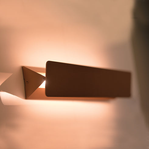 WALL LIGHT LED 10W 3000K ALUMINUM GOLD 31X8X5.5CM PYRAMID