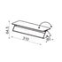 WALL LIGHT LED 10W 3000K ALUMINUM WHITE 31X8X5.5CM PYRAMID