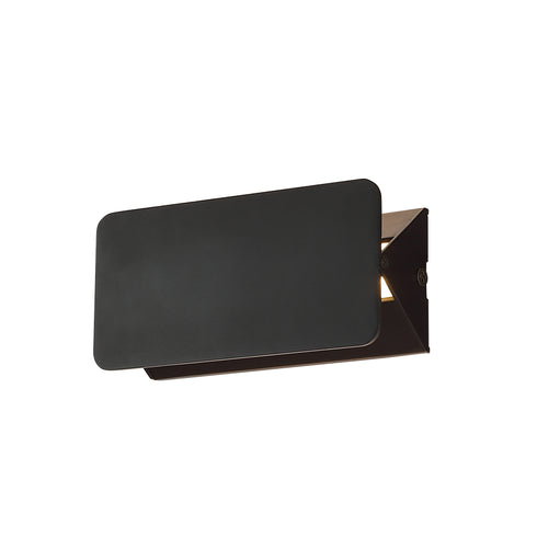 ΕΠΙΤΟΙΧΟ Φ/Σ LED 5W 3000K ΑΛΟΥΜΙΝΙΟ ΜΑΥΡΟ 16X8X5,5CM PYRAMID ZD80645LEDBK