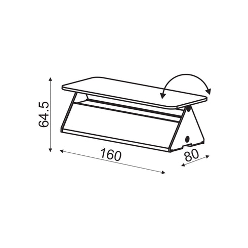 WALL LIGHT LED 5W 3000K ALUMINUM WHITE 16X8X5.5CM PYRAMID