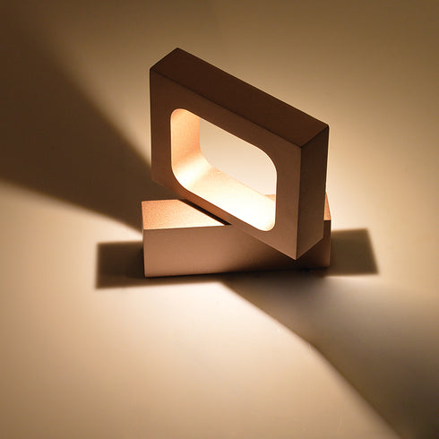 WALL LIGHT LED 6W 3000K ALUMINUM GOLD 14.5X13X3CM CYCLOP