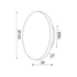 WALL LIGHT LED 5W 3000K BLACK MDF CIRCLE Φ14X3.6CM ECLIPSE