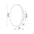 WALL LIGHT LED 10W 3000K BLACK MDF CIRCLE Φ22X3.6CM ECLIPSE