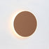 WALL-MOUNTED F/S LED 10W 3000K 800LM AN. BROWN SKIN MDF CIRCLE Φ22XH3.6CM ECLIPSE