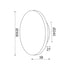 EPIT F/S LED 15W 3000K CEMENT REMOVAL MDF CIRCLE Φ30X3.6CM ECLIPSE