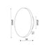 EPIT F/S LED 24W 3000K WOOD DARK MDF CIRCLE Φ40XH3.6CM ECLIPSE