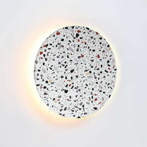 WALL LIGHT LED 24W 3000K 1920LM TERRAZZO MDF CIRCLE Φ40X3.6CM ECLIPSE